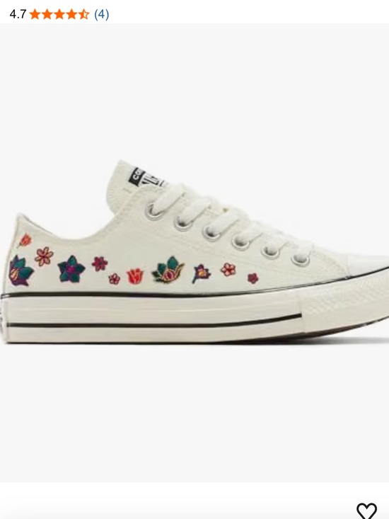 Converse Shoes - Converse ALL STAR CHUCK TAYLOR Krem Floral Sneakers W9.5 NWOT